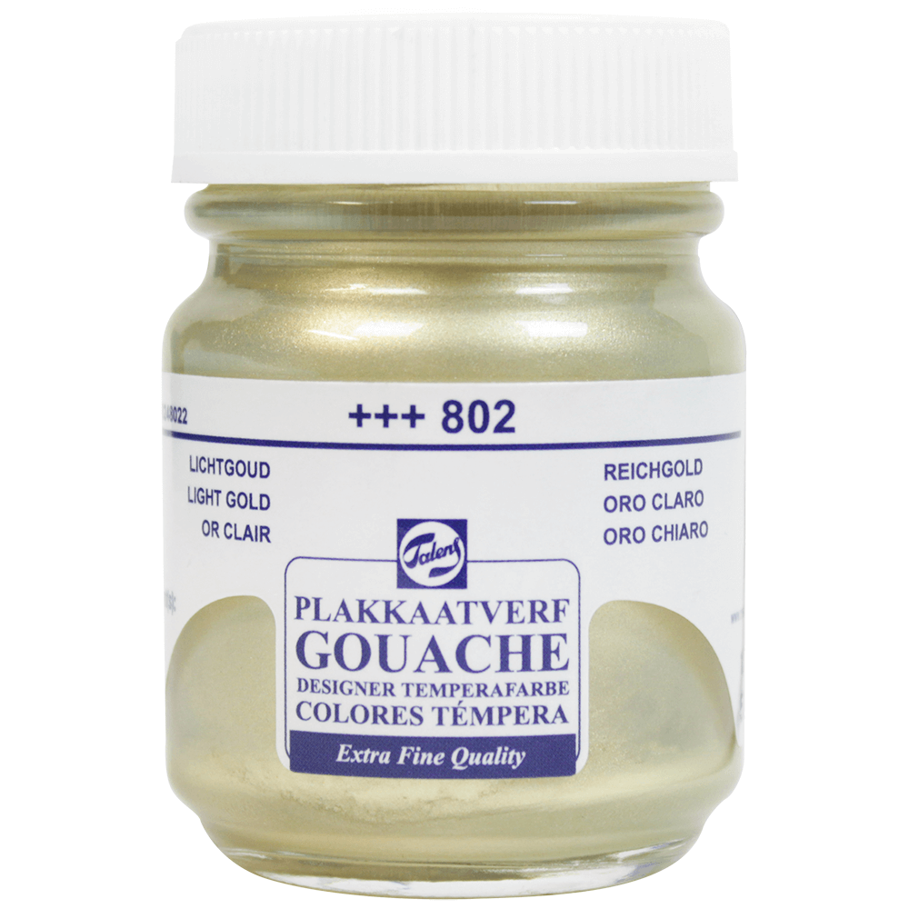 Tinta Guache Para Caligrafia Talens 50ml 802 Light Gold